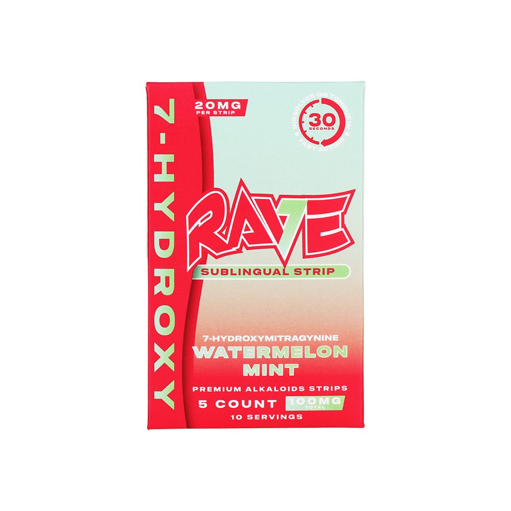 Rave 7-Hydroxymitragynine Sublingual Strips | 100mg | 5pc