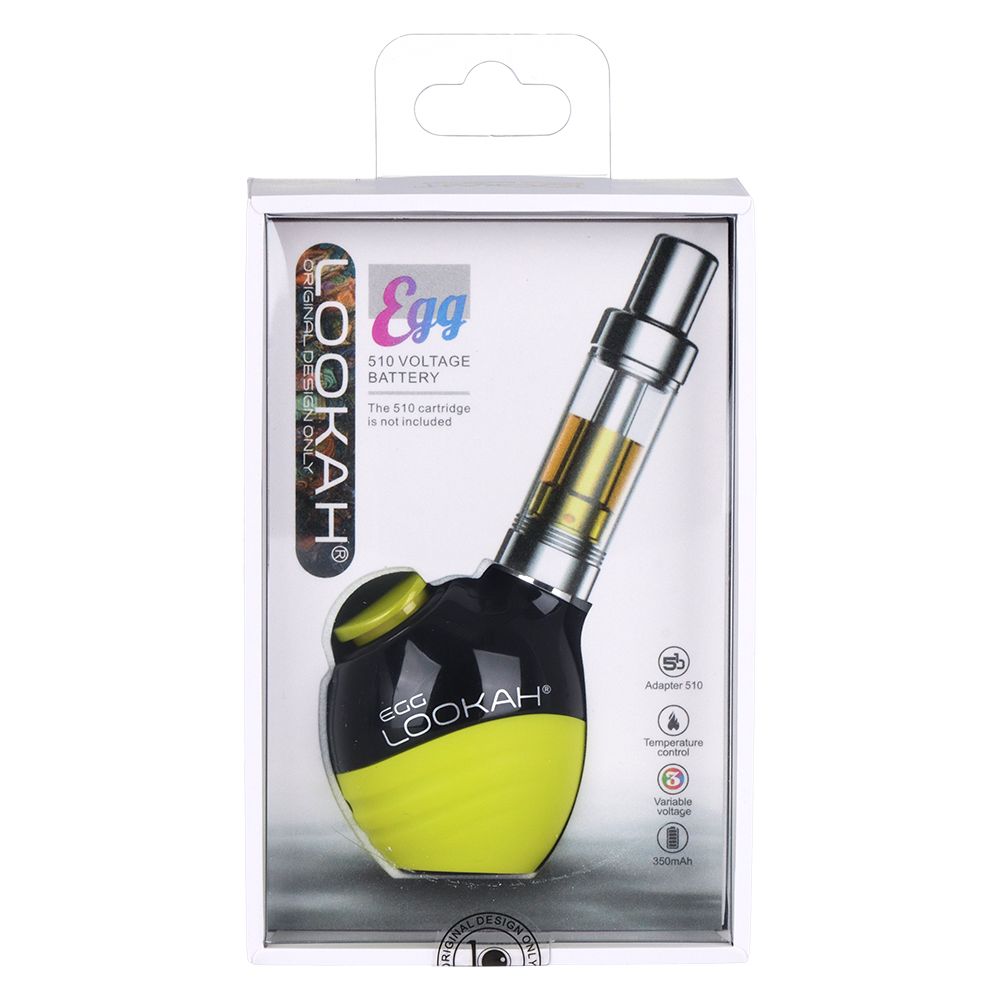 5CT DISPLAY - Lookah Egg Variable Voltage 510 Vape Battery - 350mAh