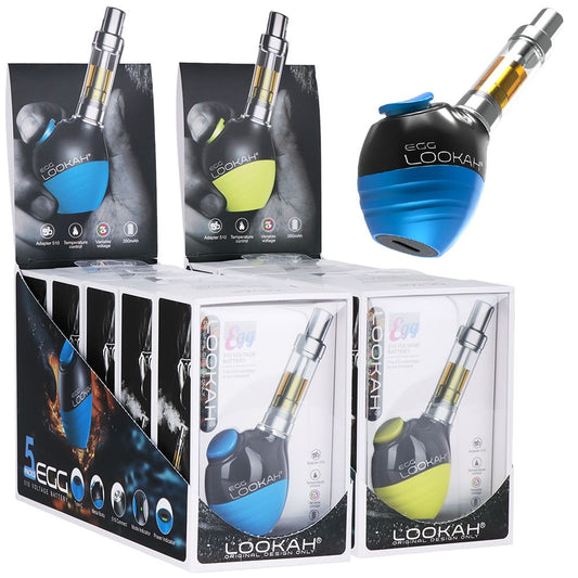 5CT DISPLAY - Lookah Egg Variable Voltage 510 Vape Battery - 350mAh